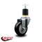 Service Caster 3.5'' Black Poly Wheel Swivel 1-7/8'' Expanding Stem Caster SCC-EX20S3514-PPUB-BLK-178 - alternate 2